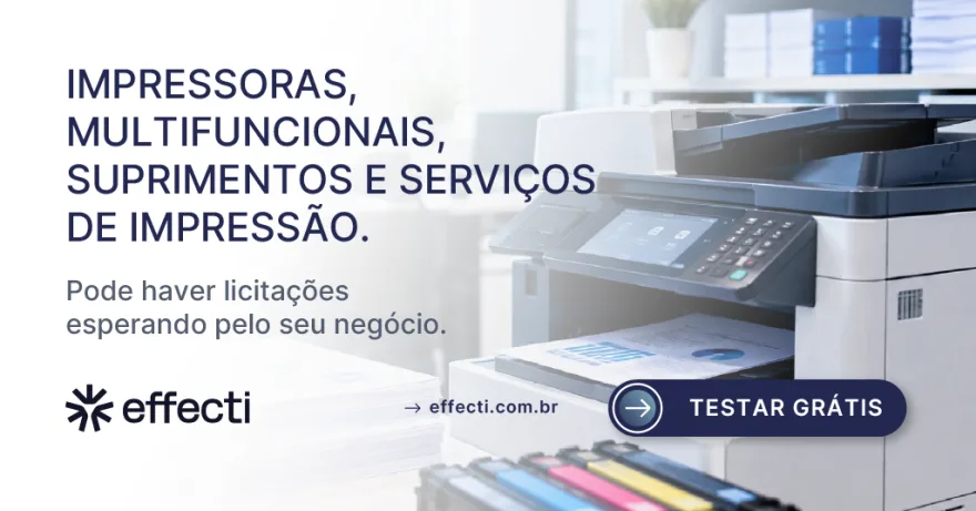 Licitação de outsourcing de impressão como avaliar franquia e fornecer ao governo