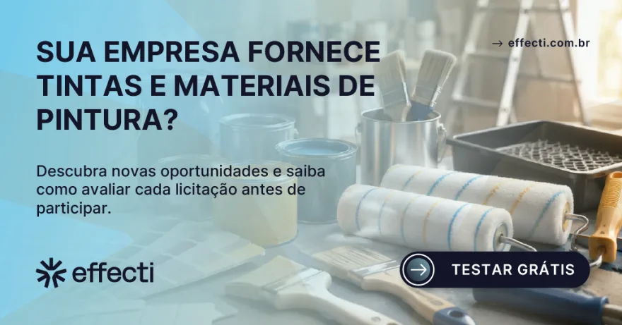 Licitação de tintas e materiais para pintura: como vender ao governo?