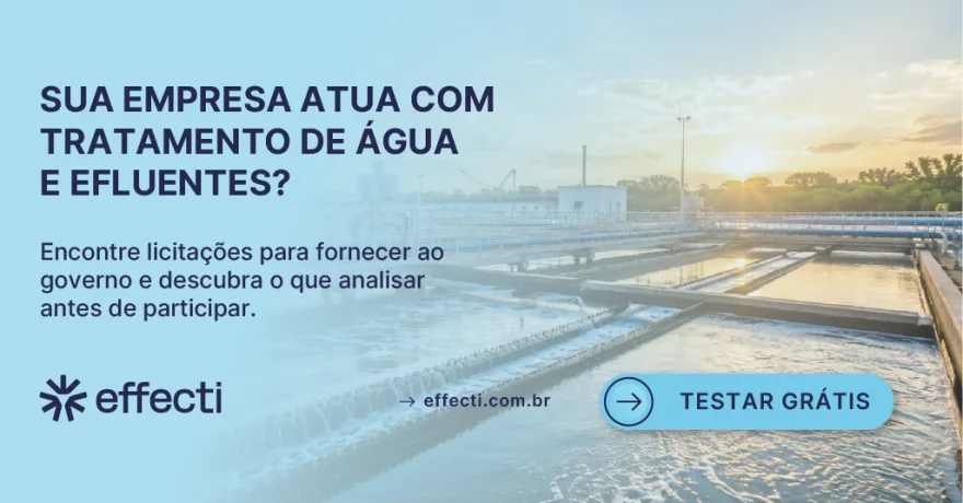 Licitação de tratamento de água e efluentes: como participar?